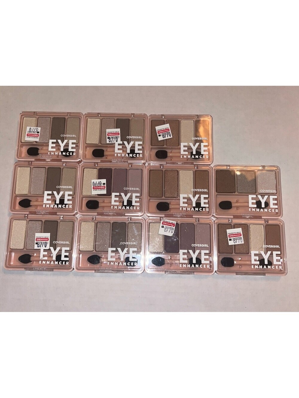 Lot of 11 Covergirl Eye Enhancers Accents Eye Shadow Quad